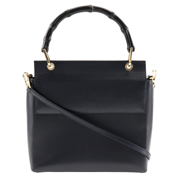 [GUCCI] Gucci 
 Shoulder bag 
 001.1887 Calf x Bamboo shoulder handbag 2way magnet type ladies