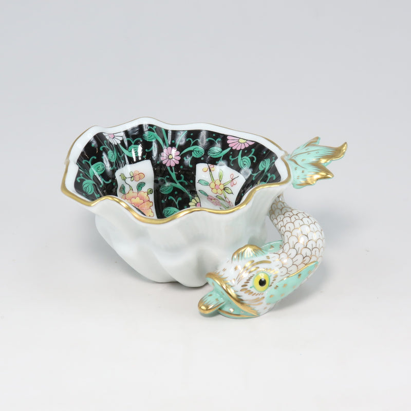 [HEREND] Herend Chinoiserie Xian Black Object Small Items 7729/SN Porcelain Chinoiserie Xian Black _A+ Rank
