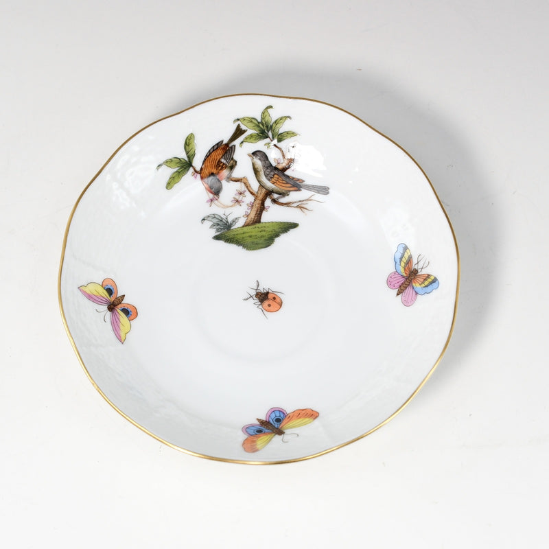 [HEREND] Herend 
 Rothschildbird tableware 
 Cup & Saucer 711/RO ROTHSCHILD BIRD_A+Rank