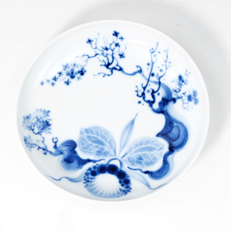 【Meissen】マイセン
 ブルーオーキッド 食器
 湯呑＆茶托 824001/24633 Blue orchid _A+ランク