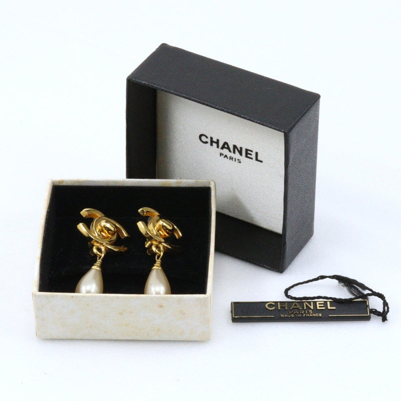 CHANEL】シャネル ココマーク ターンロックモチーフ イヤリング