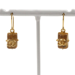 [Chanel] Chanel Coco Mark Boucles d'oreilles Placage d'or 99p gravé environ 3,5 g de coco coco dames