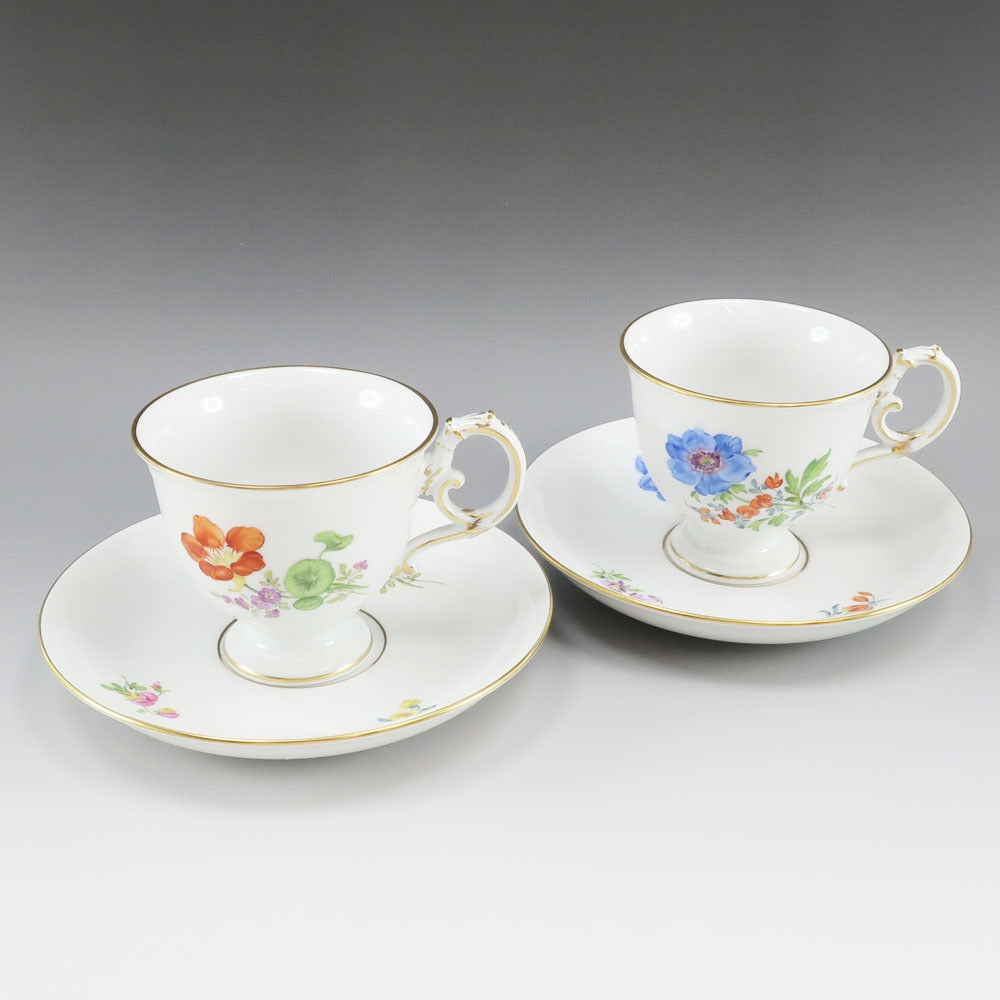 Meissen】マイセン ベーシックフラワー 二つ花 食器 040110/09562