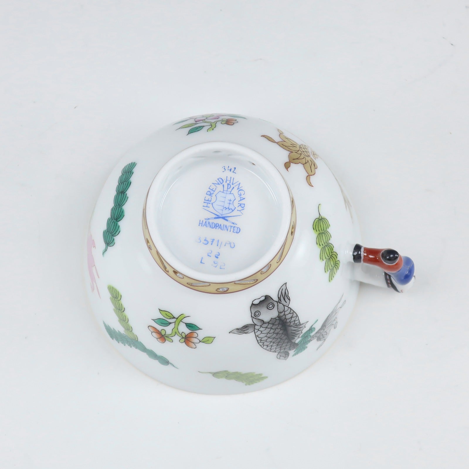 HEREND】ヘレンド シノワズリ ポワッソン 食器 マンダリン カップ＆ソーサー 3371/PO Chinoiserie Poisson –  KYOTO NISHIKINO