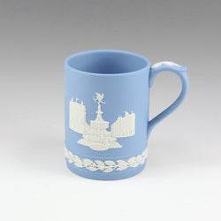 [Wedgwood] Wedgewood 
 Cabora de taza de Navidad de 1971 
 Jasper azul pálido 1971 mug_a+rango