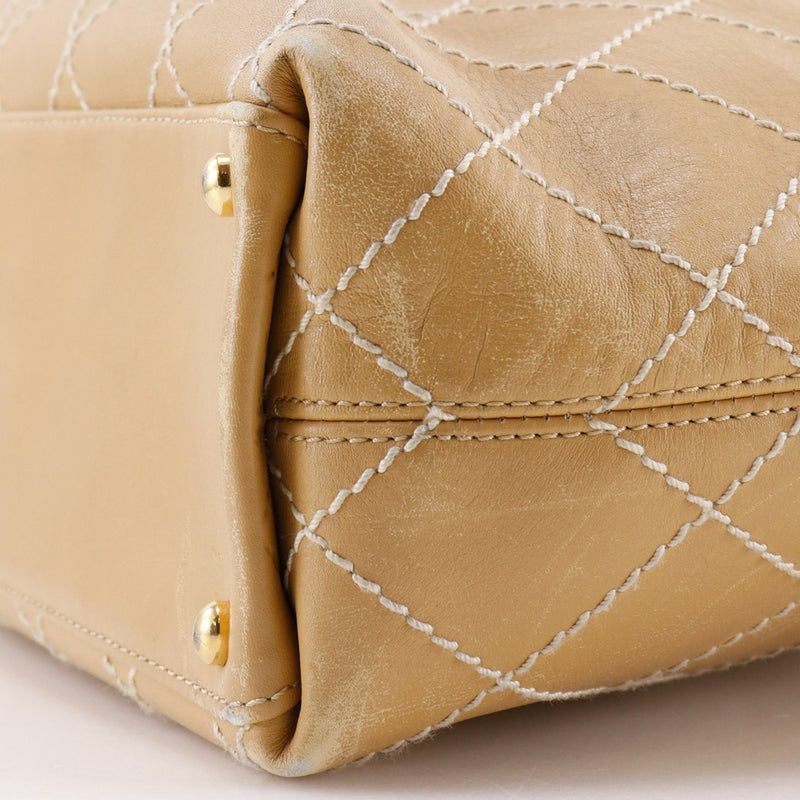 シャネル スエード ワイルドステッチ トートバッグ ショルダーバッグ シャネル ワイルドステッチ トートバッグ ヌバック レザー