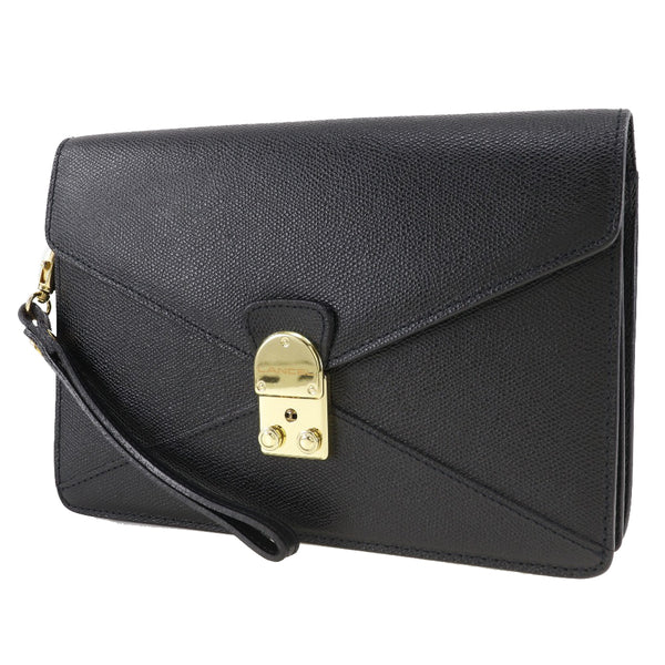 [Lancel] Lancel 
 Second bag 
 Leather black handbag 2WAY Pachin lock men's