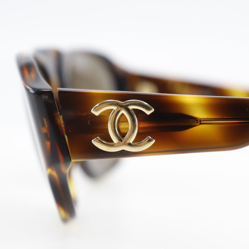 [Chanel] Chanel 
 COCO Mark Gafas de sol 
 01452 91235 Té de plástico Coco Mark Damas