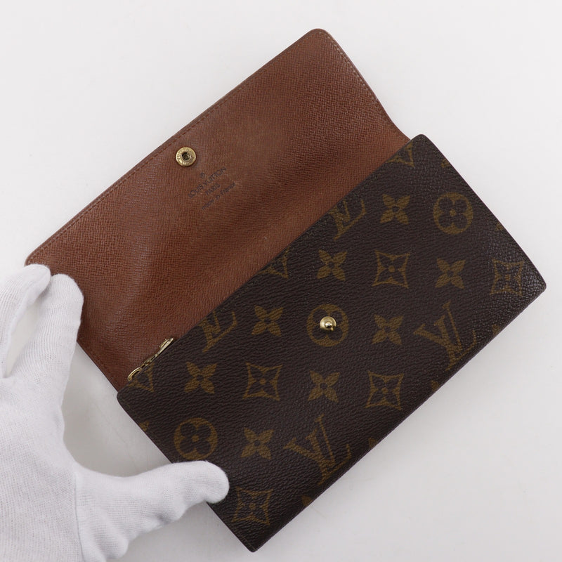 LOUIS VUITTON】ルイ・ヴィトン ポシェット・ポルト モネ クレディ 長