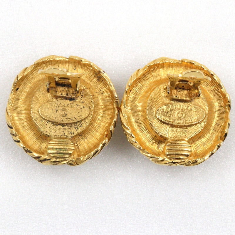 [Chanel] Chanel 
 Pendientes vintage 
 Chapado de oro x perla falsa alrededor de 22.5 g de damas vintage