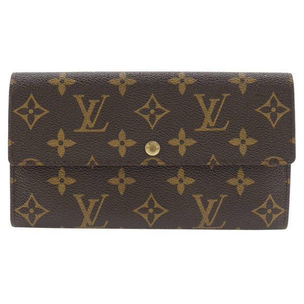 [Louis Vuitton] Louis Vuitton 
 Portefeiulle Sarah Purse
 Monogram canvas snap button PorteFeiulle Sarah Unisex