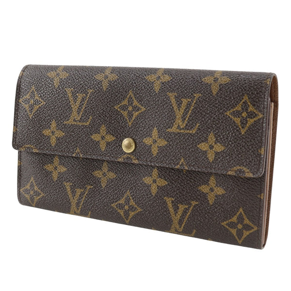 [Louis Vuitton]LOUIS VUITTON Portefeiulle Sarah Botón de lona de monograma de billetera larga Portefeiulle Sarah Unisex