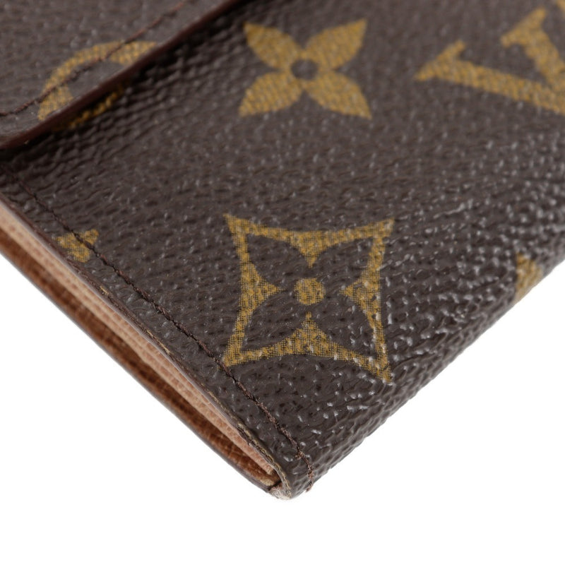 [Louis Vuitton] Louis Vuitton Portofoyilla Long Wallet Monogram Canvas Snap Bouton Portefeiulle Sarah Unisexe