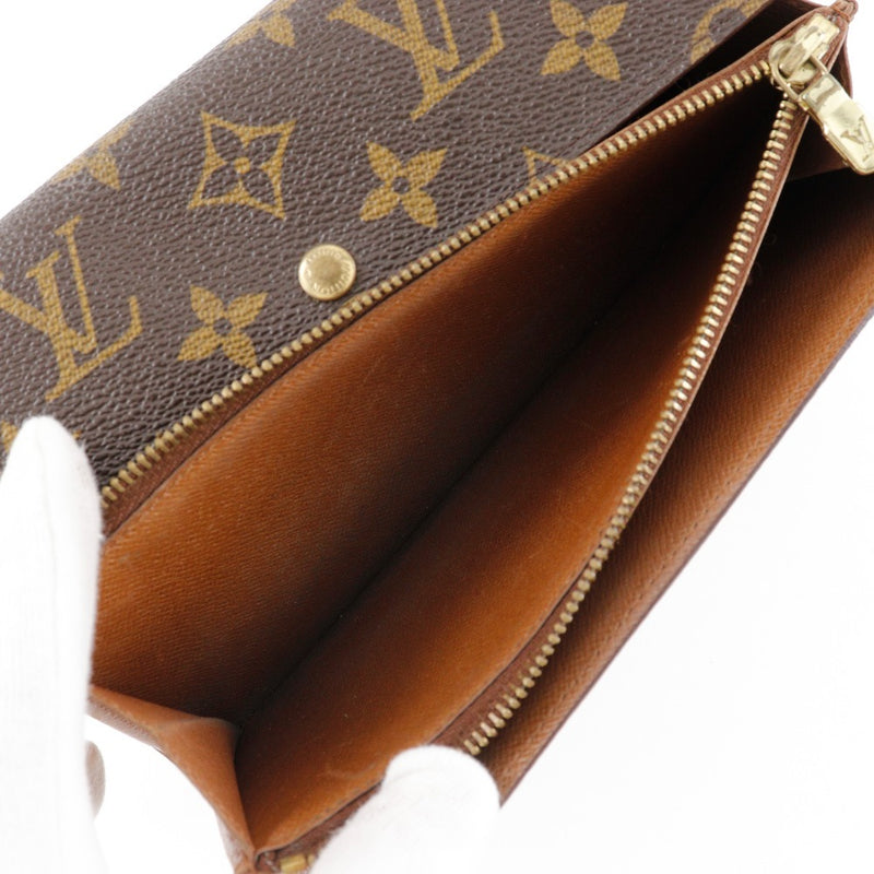 [Louis Vuitton]LOUIS VUITTON Portefeiulle Sarah Botón de lona de monograma de billetera larga Portefeiulle Sarah Unisex