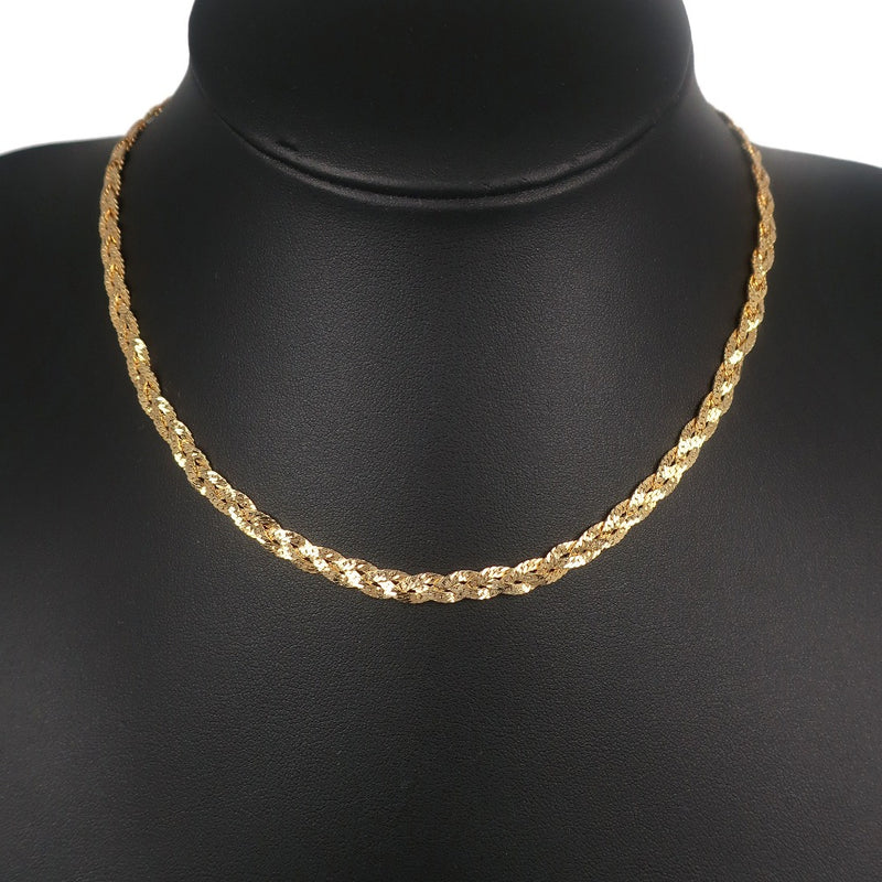 [Dior] Christian Dior Necklace Plated Gold Approximately 11.5g Ladies A-Rank