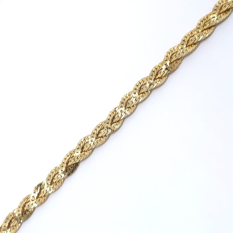 [DIOR] Christian Dior Necklace Gold Plating 약 11.5g Ladies A-Rank