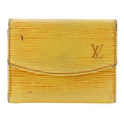 [Louis Vuitton] Louis Vuitton Radrow Coin Case M63309 Epireather Tashiri Yellow CA0935 Bouton Snap de tampon Ludlow Unisexe B-Rank