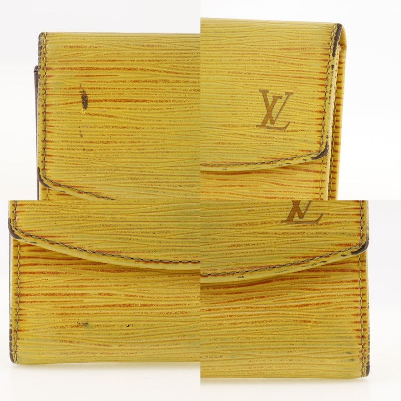 [Louis Vuitton] Louis Vuitton Radrow Coin Case M63309 Epireather Tashiri Yellow CA0935 Bouton Snap de tampon Ludlow Unisexe B-Rank