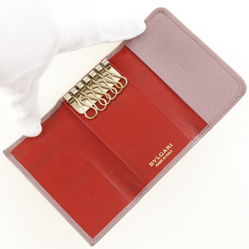 [BVLGARI] Bulgari Bvlgari Bvlgari Key Holder  Leather Raspberry Pink Flap BVLGARI BVLGARI Ladies