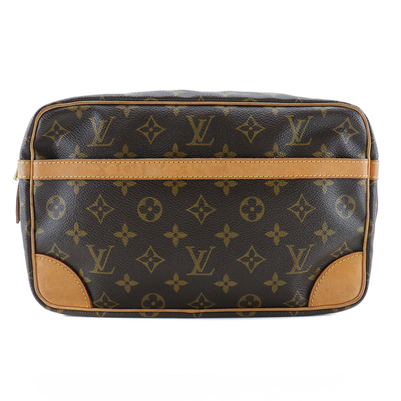 [루이비통]LOUIS VUITTON Compie Genu 28 Second Bag M51845 모노그램 캔버스 차 881SL 조각 A5 패스너 Compiegne 28 Unisex B-Rank