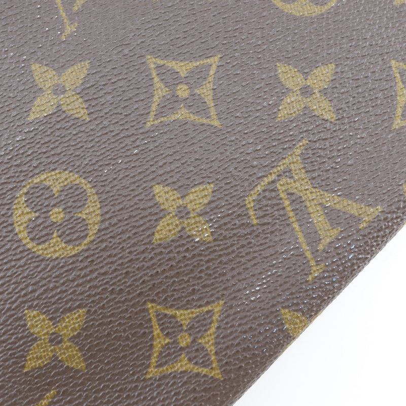 [Louis Vuitton] Louis Vuitton Passeport Case monogramme Vintage Canvas Thé Snap Bouton Unisexe