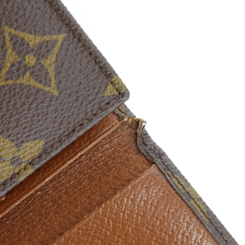 [Louis Vuitton] Louis Vuitton Passeport Case monogramme Vintage Canvas Thé Snap Bouton Unisexe