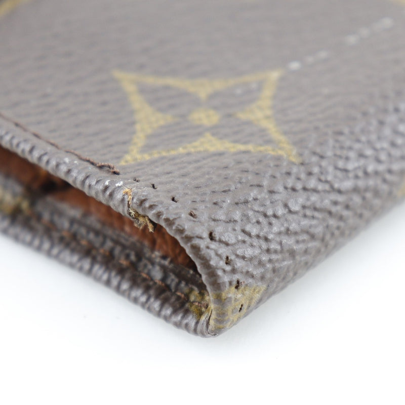 [Louis Vuitton] Louis Vuitton Passeport Case monogramme Vintage Canvas Thé Snap Bouton Unisexe