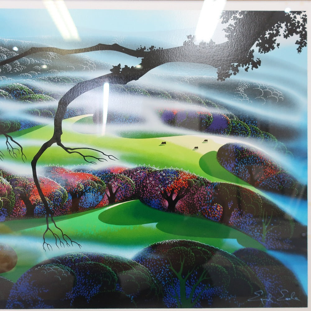 ★定価70万　真作アイベンロール　霧に覆われた山 本人サイン有り。 アイベンロール【霧に濡れた山】 絵画 – NISHIKINO VINTAGE KYOTO
