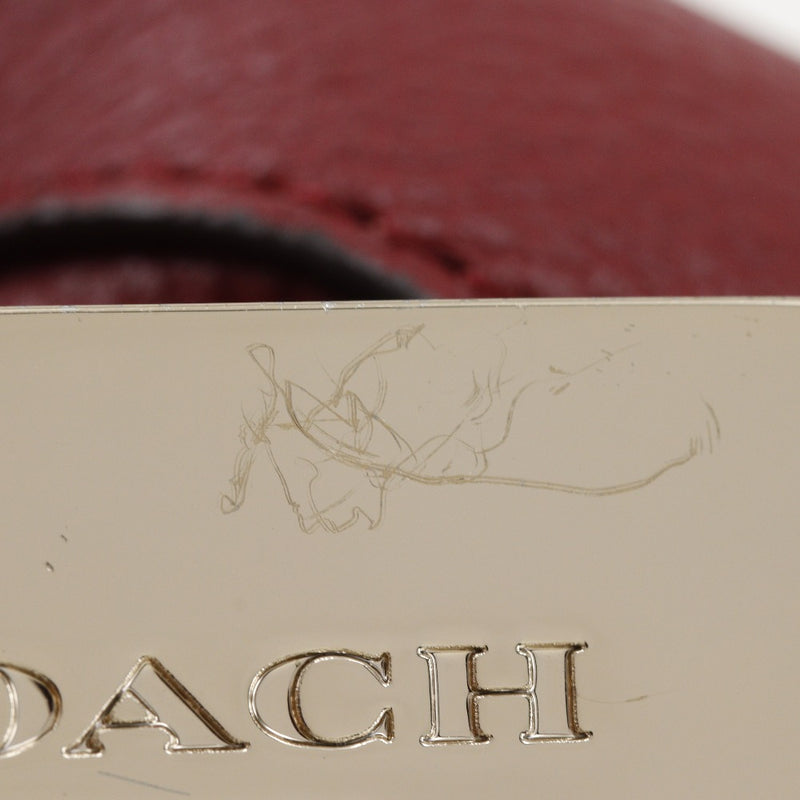 [Coach] Coach Eddy Bag 33547 Épaule rouge en cuir met A5 Fixer Edy Ladies