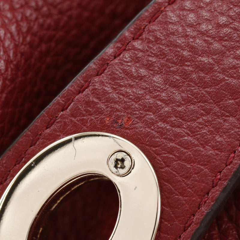 [Coach] Coach Eddy Bag 33547 Épaule rouge en cuir met A5 Fixer Edy Ladies