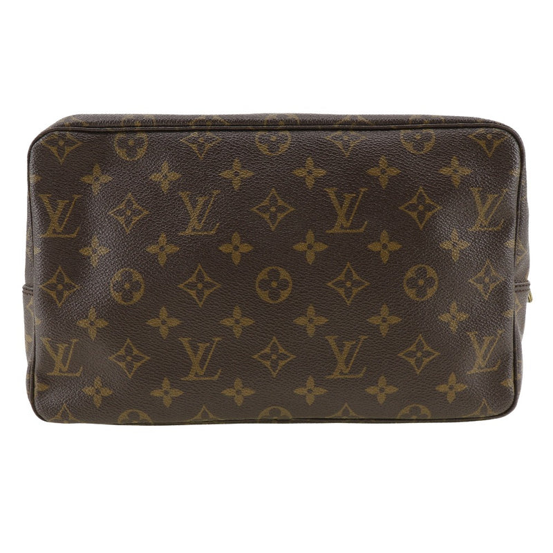 [Louis Vuitton]LOUIS VUITTON TruestCrackingTait 28 pouch Cosmetics Pouch M47522 Monogram canvas Brown 883th engraving Fastener Truth Cracking Ty 28 Unisex