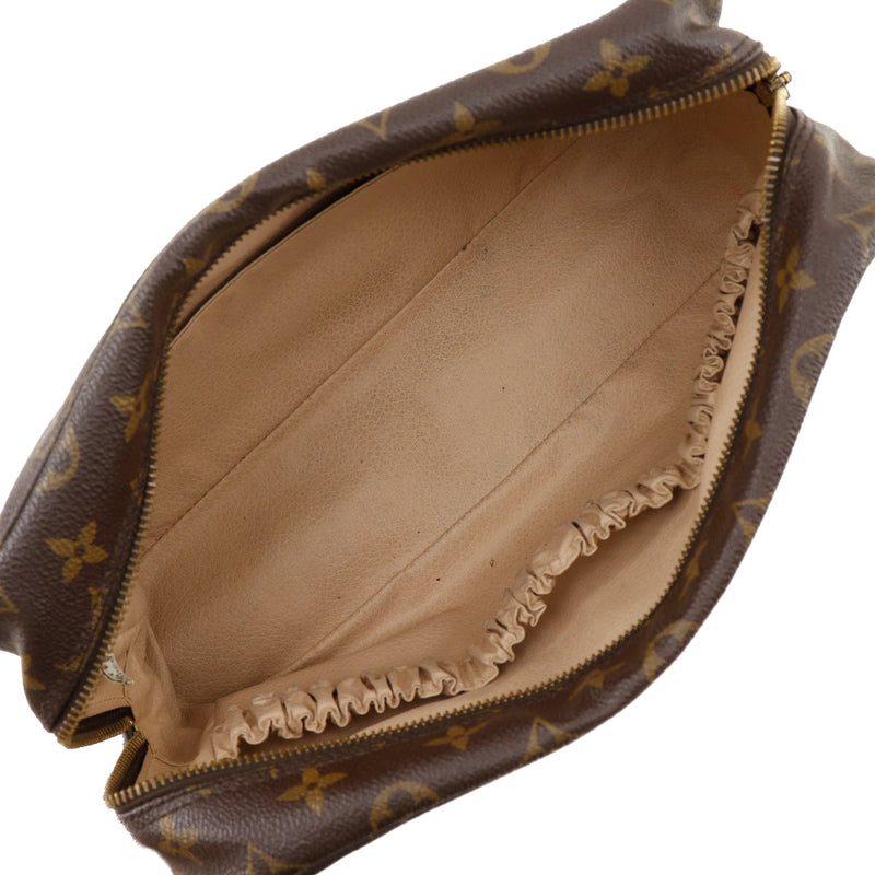 [Louis Vuitton]LOUIS VUITTON TruestCrackingTait 28 pouch Cosmetics Pouch M47522 Monogram canvas Brown 883th engraving Fastener Truth Cracking Ty 28 Unisex