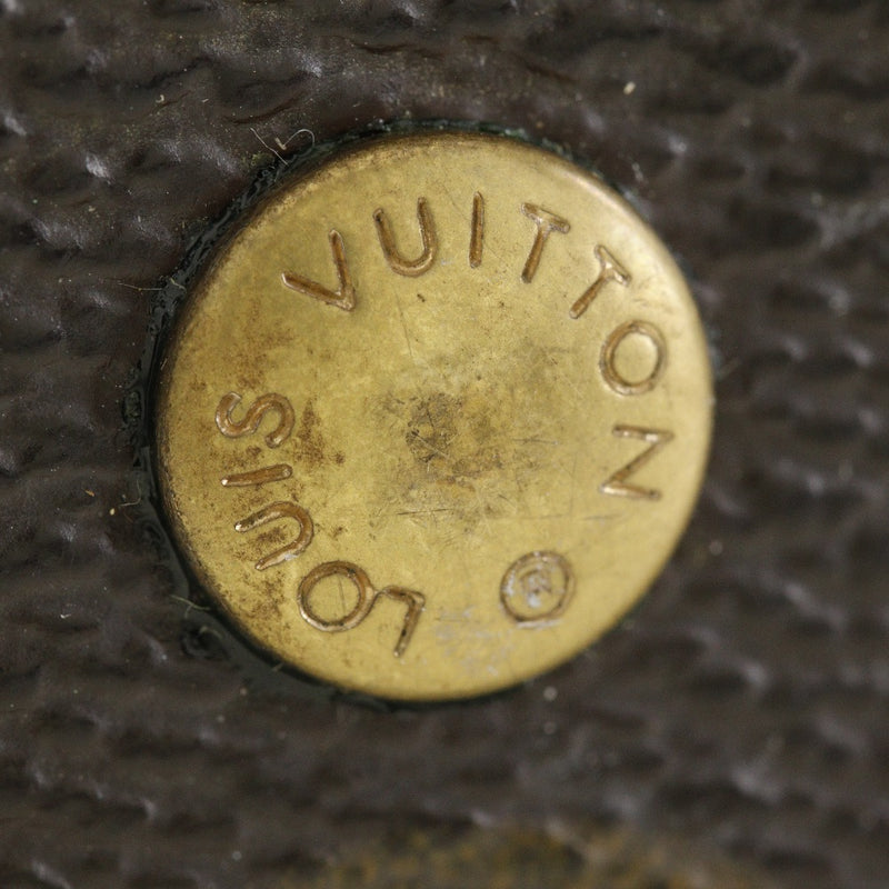 [路易威登]LOUIS VUITTON Porte Tresor国际三重钱包M61215会标帆布茶MI0970雕刻扣子纽扣TRESOR TRESOR INTERNATIONA