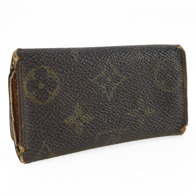 [Louis Vuitton]LOUIS VUITTON Mulltikure 4 Case de teclas Malletier M62631 Monogram Canvas Tea FH0960 Botón Snap grabado Multículo 4 Unisex B-Rank