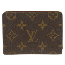 [Louis Vuitton]LOUIS VUITTON Porto 2 Cultón de pase vertical de culto M60533 Monogram Canvas Tea CA0931 Engravado Open Porto 2 Cult Vertical Unisex B-Rank