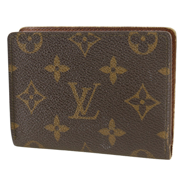 [Louis Vuitton]LOUIS VUITTON
 Porto 2 Cult Pass Pass 
 M60533 Monogram Canvas Tea CA0931 Grabado Open Porto 2 Cult VERTICAL UNISEX B-Bank