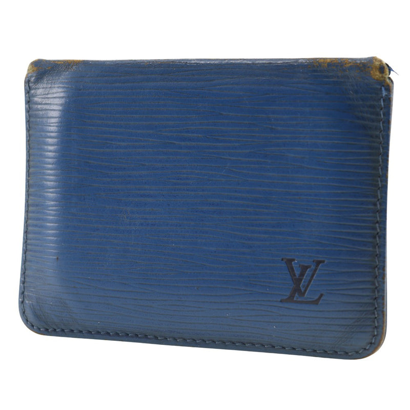 [루이비통]LOUIS VUITTON 포르토 2 컬트 수직 패스 케이스 M63205 Epireather Toledo Blue Blue Blue LO0962 조각 된 포르토 2 컬트 수직 유니니스 렉스 B 순위