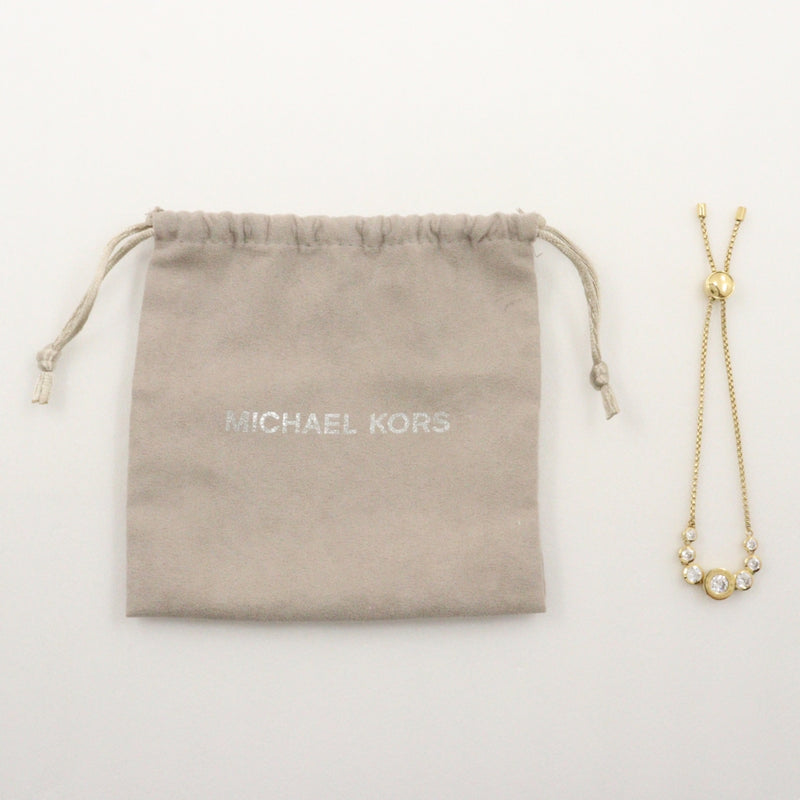 [Michael Kors] Michael course Bracelet Plated Gold× Rhinestone about 8.0g Ladies A-Rank