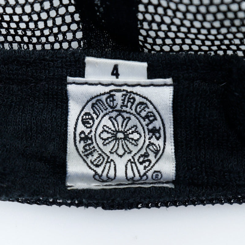 [Chrome Hearts] Chrome Hearts 
 3公墓跨帽 
 聚酯x皮革黑色十字架3公墓十字五级A级