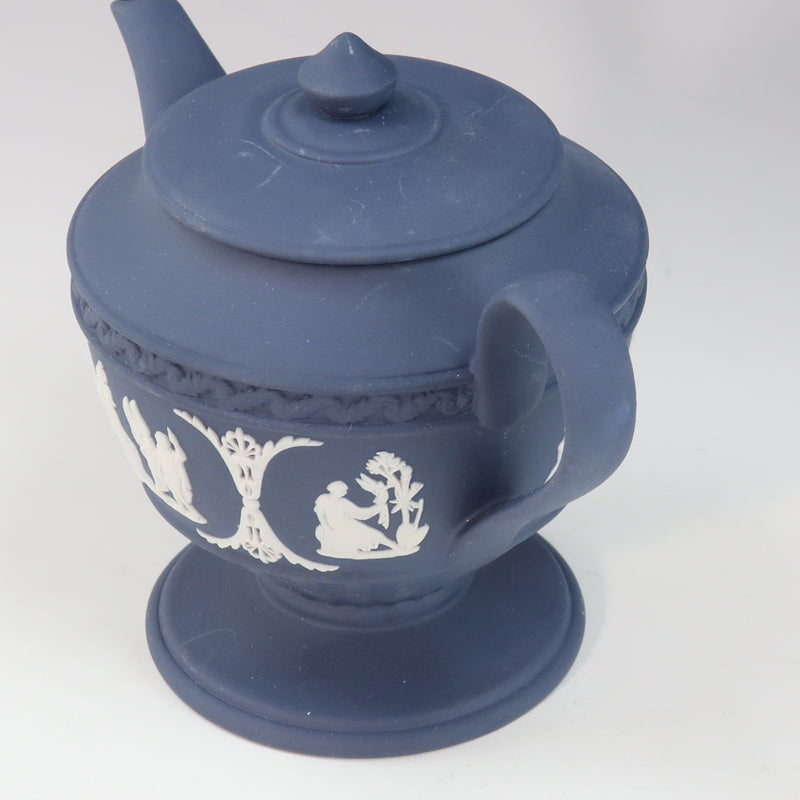 [Wedgwood] Wedgewood Jasper Port Land Land Blue Table Varelle Pot Jasper Portland Blue_A Rank