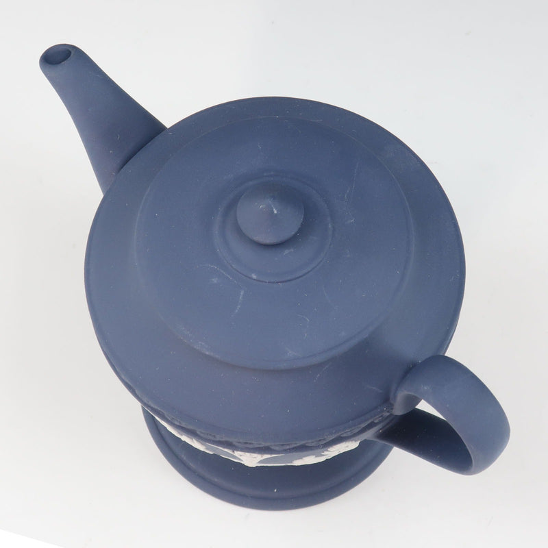 [Wedgwood] Wedgewood Jasper Port Land Land Blue Table Varelle Pot Jasper Portland Blue_A Rank