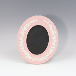 [Wedgwood] Wedgewood Wood Oval Photo Stand Stand Stand Photo Stand Jassper Pink Oval Photo Stand _