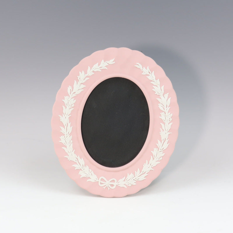 [Wedgwood] Wedgewood 
 Oval photo stand photo stand object 
 Jasper Raspberry Pink OVAL PHOTO STAND _