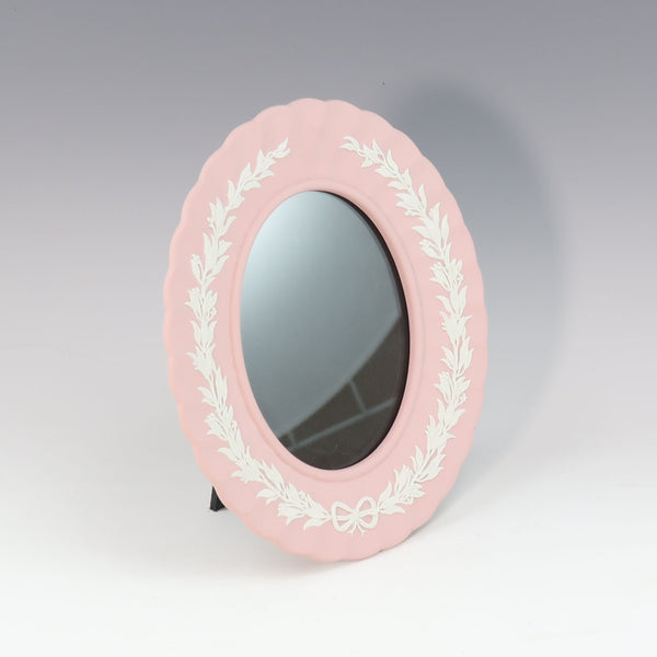 [Wedgwood] Wedgewood 
 Objeto de soporte de fotos ovalado 
 Jasper rosa photo oval stand_