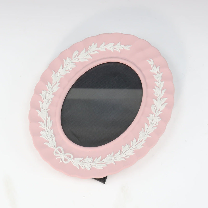 [Wedgwood] Wedgewood 
 Oval photo stand photo stand object 
 Jasper Raspberry Pink OVAL PHOTO STAND _