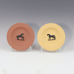 [Wedgwood] Wedgewood 
 Objeto de caballo 
 Jasper Plate × 2 Horse_A Rank