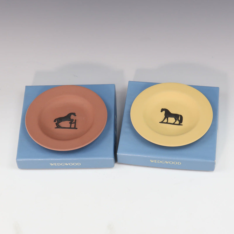 [Wedgwood] Wedgewood 
 Horse object 
 Jasper Plate × 2 HORSE_A Rank