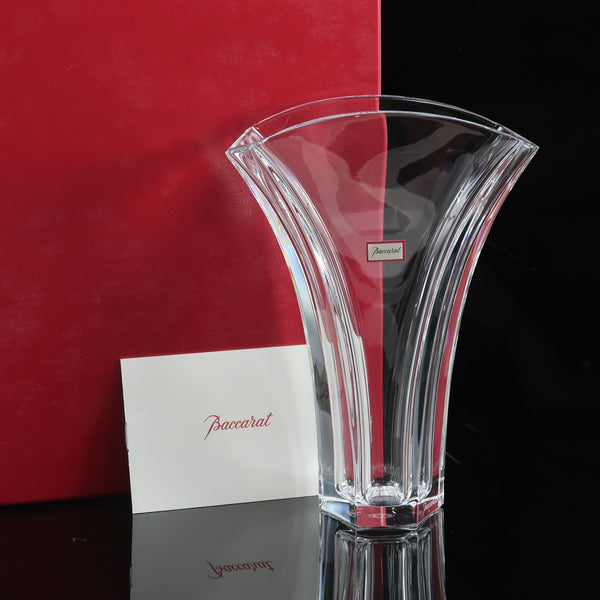 [Baccarat] Baccarat Ginko Base S Vase Crystal Ginkgo碱基S_A等级