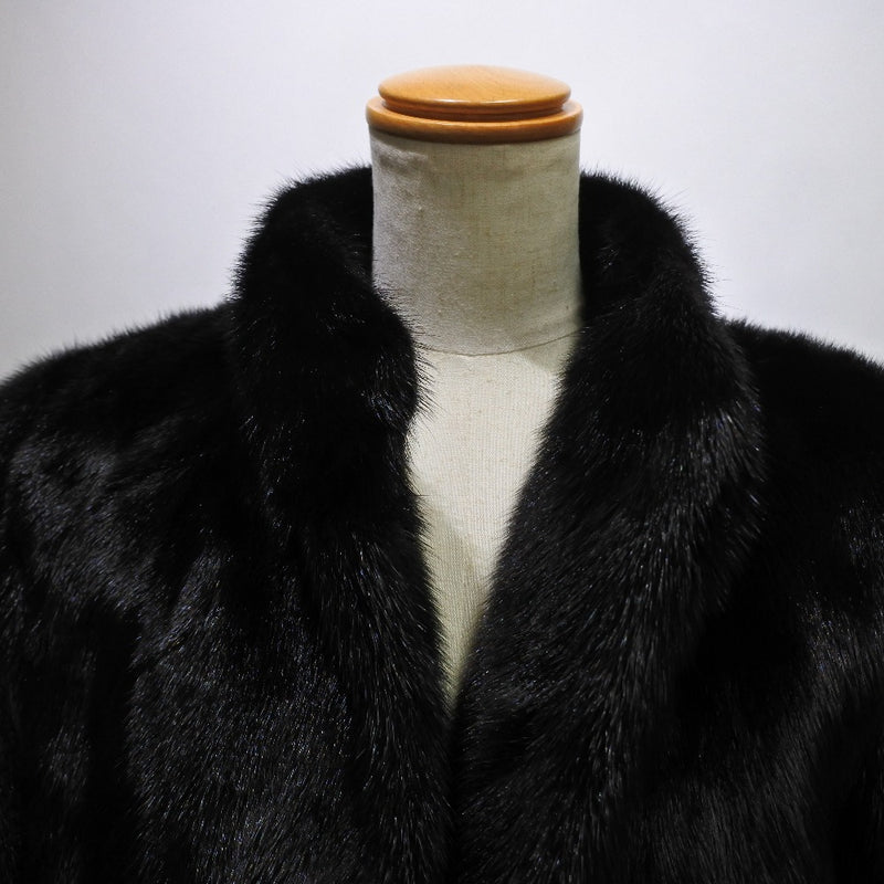 Free size fur coat 
 Mink Black Free SIZE Ladies A Rank