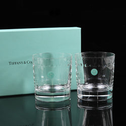 [Tiffany & co.]TIFFANY&Co.
 Swing tableware 
 Tumbler x 2 Crystal Swing_a+Rank